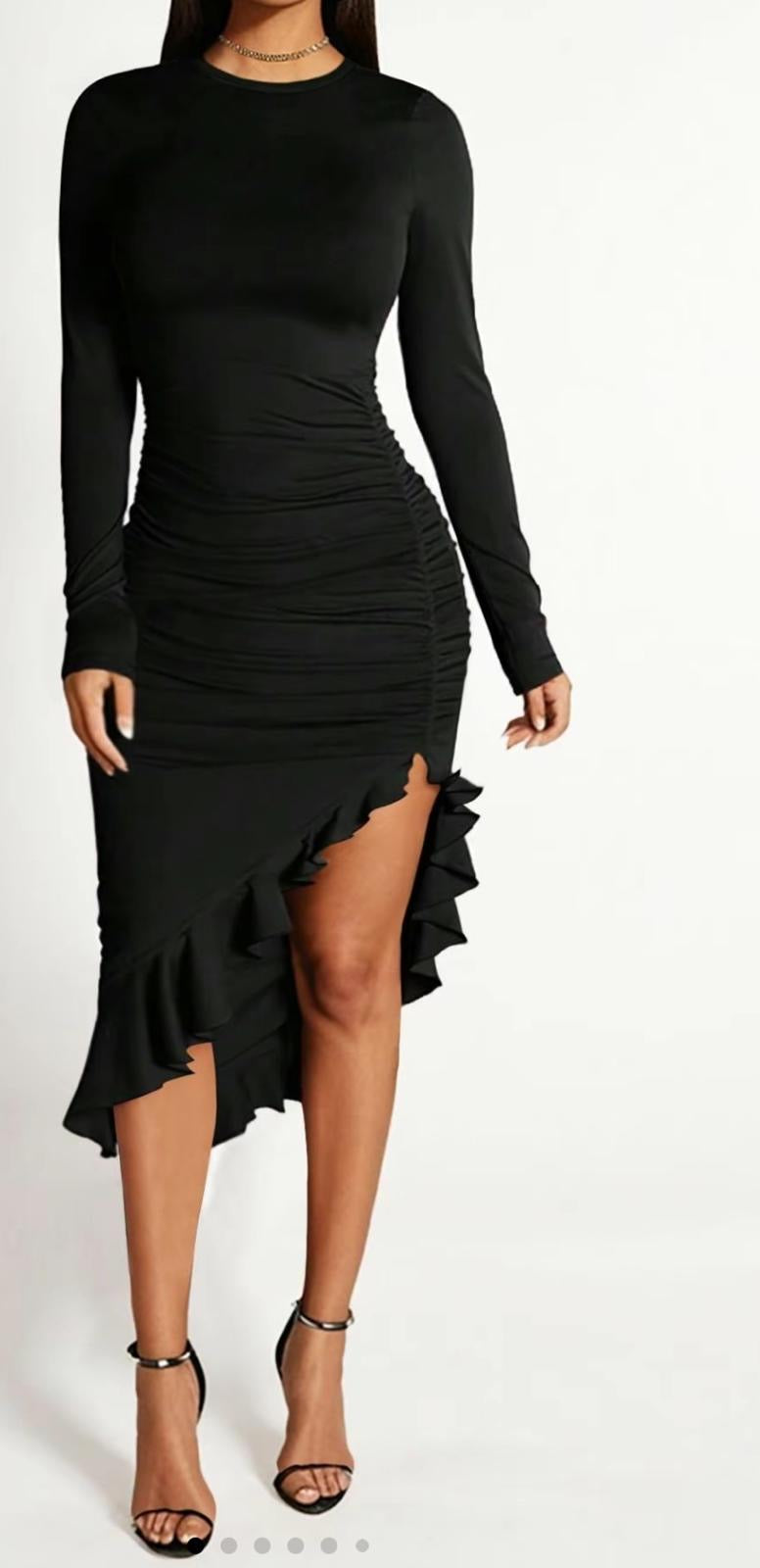 Ruffle Trim Dress