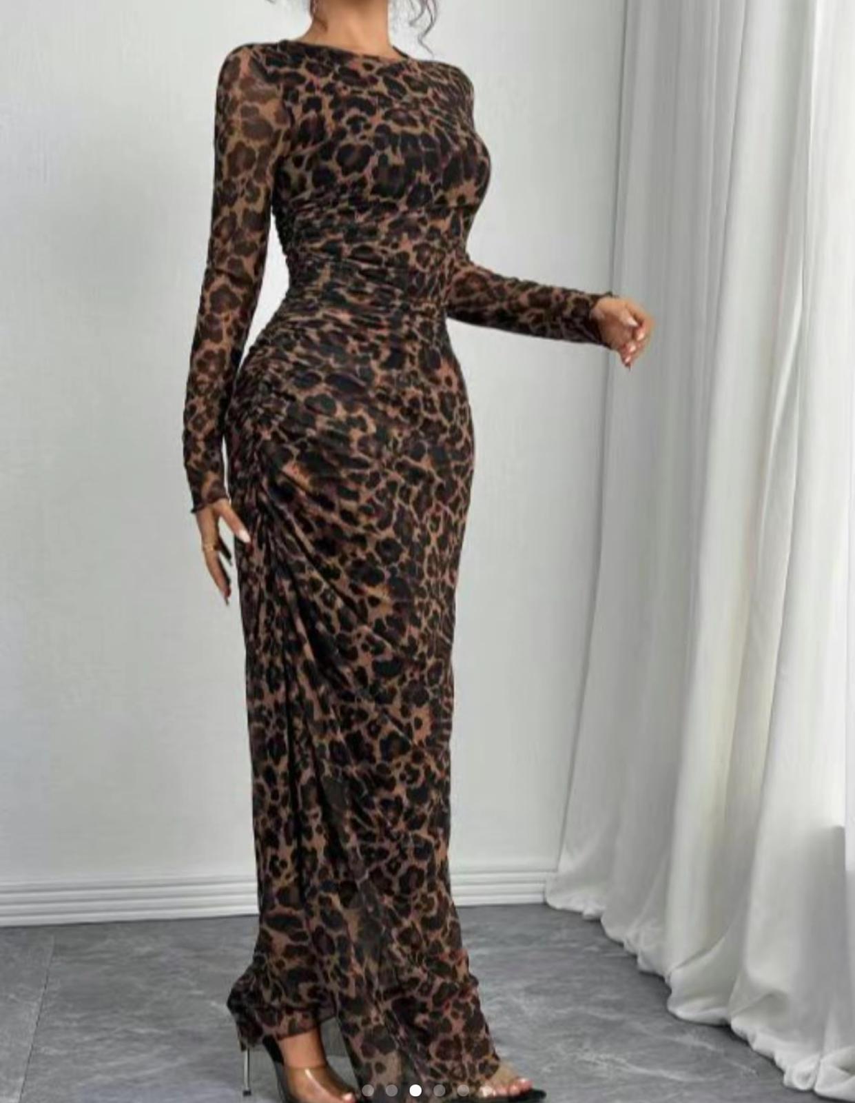Cheetah Print Maxi Dress