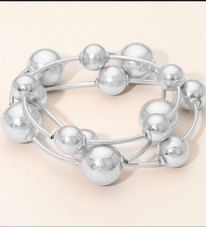 Sphere Statement Wrap Bracelet