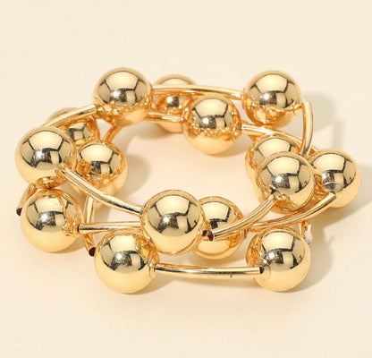Sphere Statement Wrap Bracelet